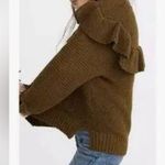 Madewell Ruffle Cardigan Sweater Size Small Photo 0