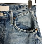 Mother The Tomcat The Confession High Rise Straight Leg Distressed Jeans Size 26 Blue Photo 7