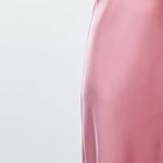 ZARA  Maxi dress Pink Satin ruffle bodycon party wedding summer evening Photo 12