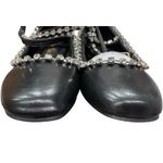 CHASE + CHLOE Rhinestone Trim Ballet Flat black synthetic leather size 6.5 Photo 5