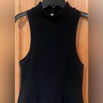 Free People Mary Jane Fit & Flare Mock Neck Ribbed Knit Black Mini Dress Size XS Photo 8