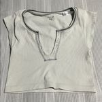 Urban Outfitters  Cream Ribbed Tank Top Photo 0