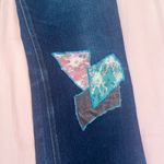 Mudd  Women's Dark Blue Patchwork Jeans Photo 2