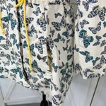 Modcloth In With Whimsical Butterfly Print Anorak Utility Jacket Cream Small Photo 6