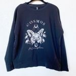 New Look Cosmos Butterfly Graphic Pullover Sweatshirt Size Medium Photo 0