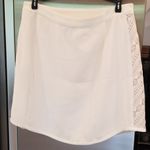 Greylin ππ White Lace Fringe Mini Skirt M NWT Photo 4