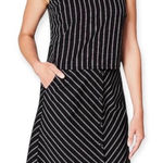 J.Jill NWT Ponte Knit Pinstripe Layered Dress Size Medium Photo 0