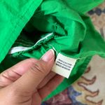 Sim & Sam  Kelly Green Puff Sleeve Women's Top Square Neck Peplum XL Photo 4