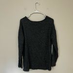 Aerie  Women’s Charcoal Gray Waffle Knit Crewneck Thermal Sweater Size Small Photo 1