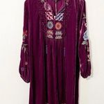 Johnny Was Nikkola heavily embroidered velvet shift dress NWT (oversized) Photo 8
