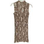 Bec & Bridge Smocked Gloria Toile Leaf Print Mini Dress Size 2 NWT Photo 5