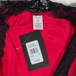 Frederick's of Hollywood Frederick's of Hollywood Satin Barkberry and Black Aspen Mae Belted Robe 1X NWT Photo 2