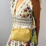 Miu Miu Yellow Leather Double Zip Crossbody / Shoulder Bag Photo 14