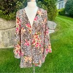 Thalia Sodi  Mixed Print Open Front Kimono Photo 6