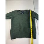 Willi Smith Merino Wool Short Sleeve Green Sweater Pocket Top Womens Large Photo 6