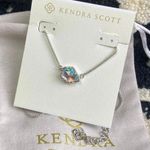 Kendra Scott Tess Dichroic Glass Silver Necklace Photo 1
