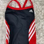 Adidas  Black Red Infinitex 1 pc Swimsuit Sz 18 Photo 2