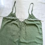 American Eagle  Crinkled Wide Leg Jumpsuit - Olive Green - M Photo 3