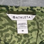 Athleta EUC  Ultimate Train Printed Tee Shirt Green Camo Athletic Top Women's M Photo 4