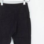 Gymshark Womens Poise Ribbed Cropped Leggings Size XS Black Pockets Athletic Gym Photo 6