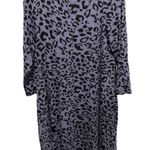 Hourglass Lilly  Gray Leopard Cheetah Animal Print Size M/L Long Sleeve Dress NWT Photo 2