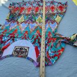 Amma size L boho southwest Aztec knit tunic top Red Size L Photo 4