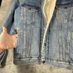 Levi's  Premium Trucker Jean Jacket Women Medium Blue Denim Adult Quilted Classic Photo 5
