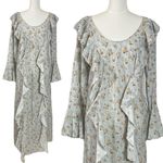 Spell & The Gypsy Ethereal Bohemian Witchy Fleur Frill Bias Maxi Dress Large White Photo 1