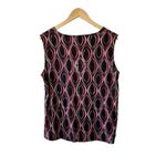 Jones Studio  Separates Pink & Black Sleeveless Cowl Neck Blouse Women's 2X Photo 4