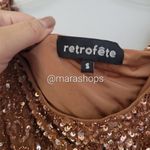 Retrofête Retrofete Myles Sequin Top in Bronze Photo 5