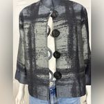 CAROLINE ROSE Cotton blend Elegant Black and Gray Women's Blazer SZ Small Photo 1