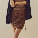 Free People New!  FP One Katya Thermal Tank mini Dress in in Cinnamon, size L‎ Photo 0