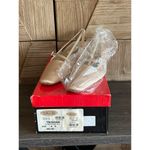 Talbots  Women's Champagne Satin Slingback Heels Size 8AA Photo 5