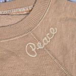 American Eagle  Peace Embroidered Crewneck Sweatshirt S‎ NWT Photo 3