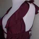 Shely‎ women’s medium one piece ruffle swimsuit Red Photo 3