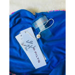 PilyQ  Bikini Bottom Reversible Blue Tie Dye $76 Ruched Back Photo 3