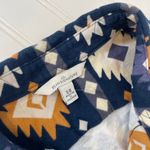 L.L.Bean  Women’s Blue & Multi Diamond Long Sleeve Button Down Shirt Size S Photo 3