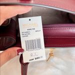 Michael Kors  HAMILTON SMALL SATCHEL KEY‎ LOCK CROSSBODY BAG MERLOT Photo 6