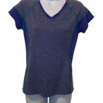 The North Face  EUC Purple Green Trim Flashdry Short Sleeve Shirt Photo 0