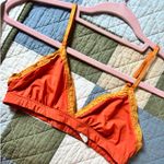 Aerie Bralette Orange Lace Photo 3
