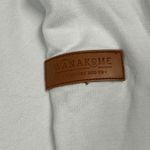 Wanakome  Cropped Hoodie Womens Large Blue Hooded Pullover Sweatshirt *FLAW* Photo 4