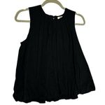 Madewell NWT Black Sleeveless Crewneck Bubble Top Size XS Photo 0