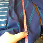 Monteau  blue & teal tie front blouse Photo 5