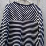 A New Day NWOT  striped long sleeve v-neck pullover sweatshirt women Size Large Photo 6