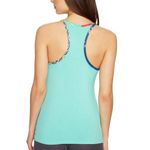 Vera Bradley Tank Teal w/ Patterned Trim Racerback Top Sz S EUC Photo 3
