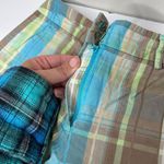 American Vintage Vintage Y2K 2000s Talbots multi-coloured plaid shorts blue green brown Photo 4