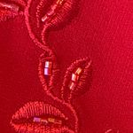 Danny & Nicole Dress Suit 16P Red 2 piece Long Sleeve Jacket Elastic Waist Skirt Photo 8