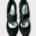 Impo Women’s Stretch Black Suede Kitten Heel Shoes Size 8 Pointed Toe Photo 7