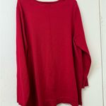 Apt. 9  Women's Vibrant Red V-Neck Sweatshirt Photo 6