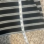 Banana Republic Black White Stripe Midi Dress Elastic Waist Side Pockets XS Photo 3